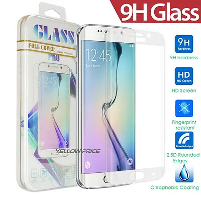 Full Coverage 9H Tempered Glass Film Screen Protector Samsung Galaxy S7 Edge • $13.28