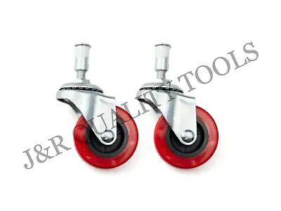 2 Pieces 2  Replacement Caster Wheel For Creeper Swivel Chrome Plated Mechanic • $10.95