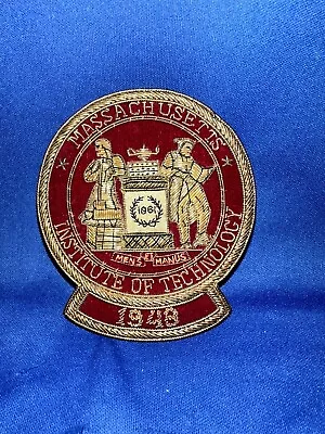 1948 MIT Massachusetts Institute Of Technology 50th Reunion Red Blazer Crest • $14.95