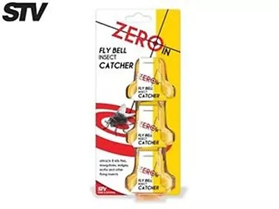 Zeroin 3 Fly Bell Catcher Killer Flies Insects Mosquitoes Moths Midges Wasps 016 • £3.95