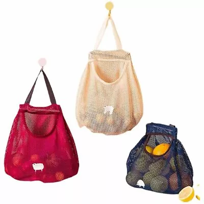 £6.68 • Buy Kitchen Storage Net Bag Vegetable Onion Potato Storage Hanging Bags