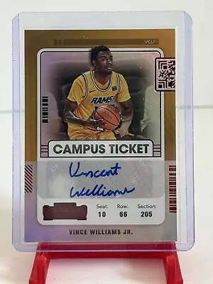 Vince Williams Jr. 2022 Panini Contenders Draft Campus Ticket Auto /99 • $0.99