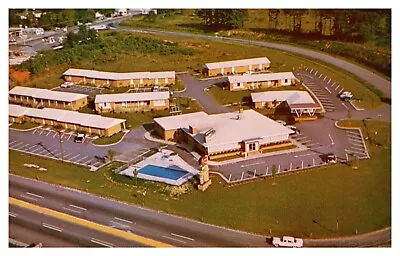 High Point NC North Carolina Furniture City Motel Aerial View Chrome Postcard • $5.94
