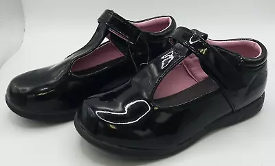 Miss Fiori Tara T Bar School Shoes Girls Black Size UK 11 ...h24 • £6.99