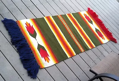 Vintage Western Saddle Blanket Double Fringe • $5.55