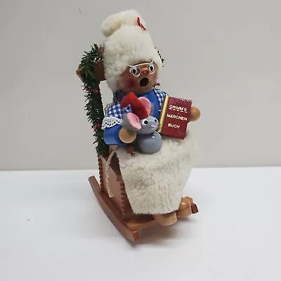 Handmade In Germany Steinbach Music Box Granny In Rocking Chair • $9.99