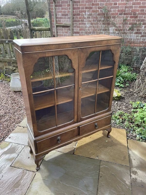 £50 • Buy Vintage Display Cabinet With Glass Doors