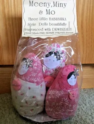 Gift Set Of 3 Babushka Style Dolls Handmade Meeny Miny & Mo Dewberry Fragranced • £5.99