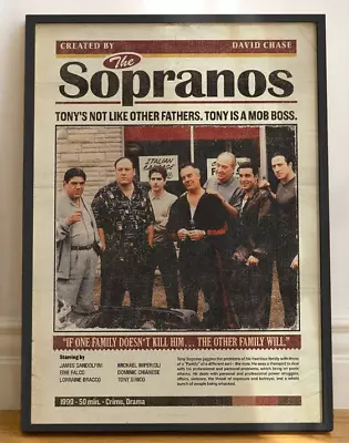 The Sopranos Family TV Series Poster Sopranos Mafia Vintage Wall Decor Posters • $27.95