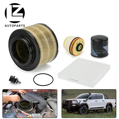$49.99 • Buy Service Kit Fits For Toyota Hilux 3.0d 4x4 KUN26R 17801-0C010 Air Filter 