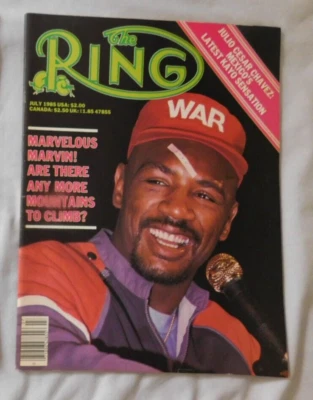 $10 • Buy Marvin Hagler - July 1985 The RING Boxing Magazine - Ex