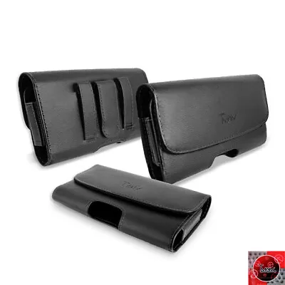 FOR Motorola Moto E5 SUPRA Pouch Case Leather Belt Holster Clip XL Size Fit  • $8.87