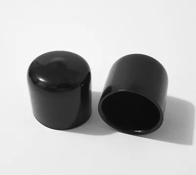 1  Black Vinyl Rubber Flexible Round Tube Tubing Pipe End Cover Caps • $8.98