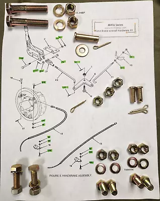 M416 M762 Trailer - Hand Brake And Related - Hardware Kit • $18