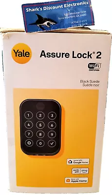 Yale Assure Lock 2 Key-Free Touchscreen With Wi-Fi In Black Suede (YRD450WF1BSP) • $164.99