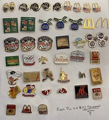 Vintage McDonald’s Pins ***Select One*** • $9