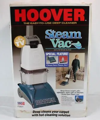 Hoover SteamVac Supreme Deep Cleaner F-5821 New Old Stock NOS Vintage • $239.99