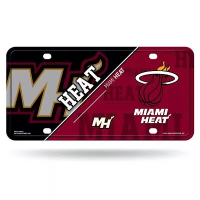 Miami Heat 12x6 Metal License Plate Auto Tag • $14.99