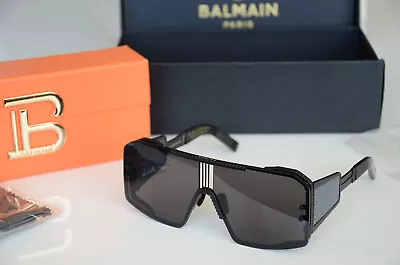 Balmain LE MASQUE Mask Sunglasses ALL Black Eyewear BPS-146B Black Antai Series • $799