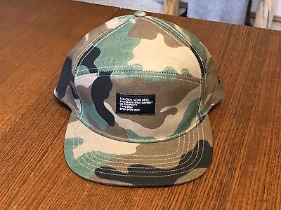 *RARE!* Maiden Noir MFG Strapback 5 Panel Cap Hat Camouflage Green Military PNW • $74.99