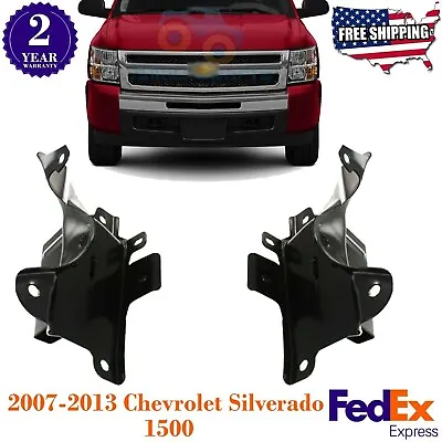 Front Bumper Brackets Brace Support For 2007-2013 Chevrolet Silverado 1500 • $61.60