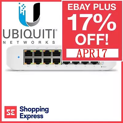 Ubiquiti 16 Port Switch 8 Port PoE UniFi Network Lite USW-LITE-16-POE GbE RJ45 • $398