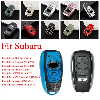 Soft TPU Remote Car Key Case For Subaru Forester Outback BRZ Impreza Fob Cover • $10.82