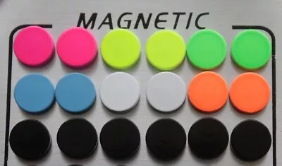 Pair Magnetic Earrings Neon Fake Cheater Earplug Piercing Magnet Tunnel Plugs • $2.88