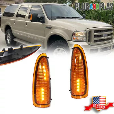 Amber Lens LED Side Mirror Signal Light Lamps For 03-07 Ford F250 F350 SuperDuty • $29.99