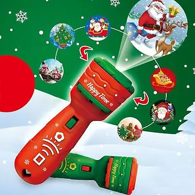 $9.09 • Buy Christmas Slide Projector Torch Projection Flashlight Fun Toy Gifts For Kids