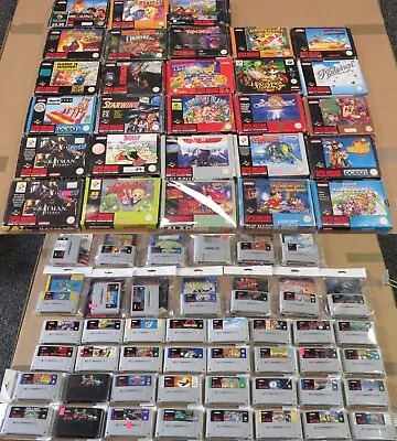 £16 • Buy Super Nintendo SNES Games & Consoles Boxed & Unboxed + Manuals UK PAL * CHOICE