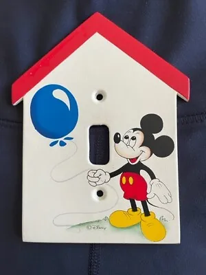 MM's Designs. INC Hand Painted  Mickey Mouse Light Switch Cover Plate • $10