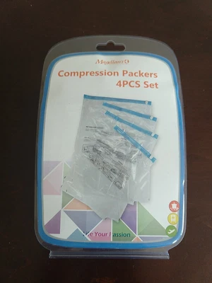$11.49 • Buy Magellan's Compression Vacuum Compress Travel Packing Bags With Zippers 4 Pack