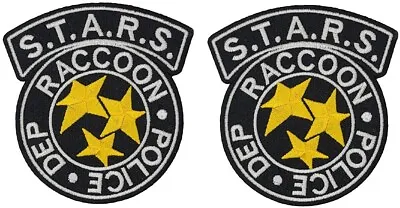 Resident Evil S.t.a.r.s. Raccoon Police Dep Patch |2pc Iron On Sew  3.5 X3  Rc2 • $13.99