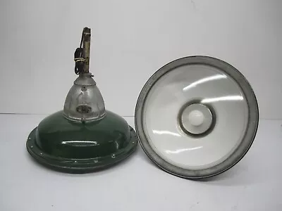 2 Vtg Benjamin Vapor Seal Explosion Proof Ceiling Light Porcelain Industrial • $509.96