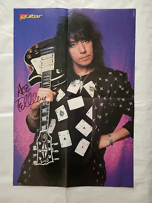 KISS - Ace Frehley Poster Signed 1987-89 Ish • £142.49