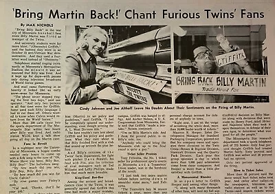 11/1/1969 The Sporting News - Billy Martin Twins Mets Win The World Series • $19.95