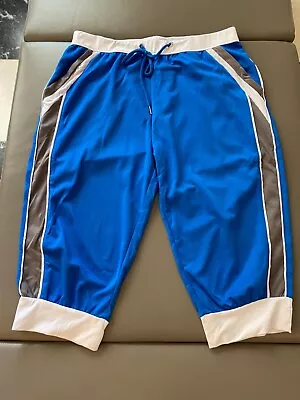 BIYLACLESEN 3/4 Jogger Sport Pants. Blue.Mens Size MEDIUM 36 Waist. Mesh Pockets • $11