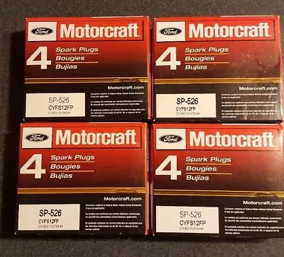 Set Of 16: Genuine Ford Motorcraft Double Platinum Spark Plugs SP526X CYFS 12-FP • $171.52