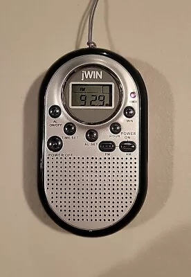 Jwin Jx-m10 Mini Am/fm Pocket Radio & Alarm Clock W/ Built-in Hi-fi Speaker • $9.99