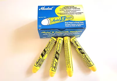 Yellow Paint  Sticks-12 Per Order -Markall #80221- Made In The USA • $19.89