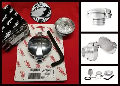 $109.95 • Buy Motone POLISHED Monza Gas Fuel Cap Kit For Triumph & Harley Davidson Motorcycles