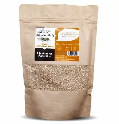 £9.99 • Buy Quinoa Seeds 1kg | Raw | GMO Free | Vegan | High Fibre - Offer Price