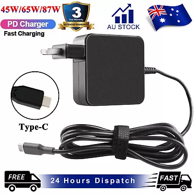 45W 61W 87W USB-C Type-C Power Adapter Charger For IPad Macbook Pro Air Laptop  • $21.99