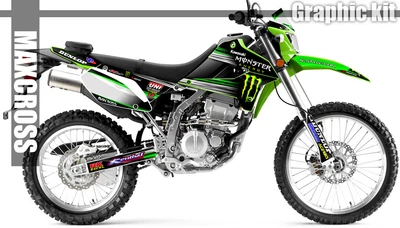 $144.46 • Buy Kawasaki Klx250s D-tracker Klx300 Klx300sm 2008-2022 Maxcross Graphics Kit Ms3
