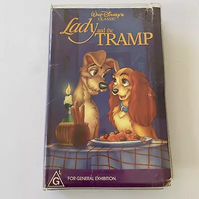 Disney Black Diamond VHS Lady And The Tramp (VHS 1955) Classics Edition Video • $19