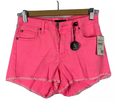 STS Blue Hot Pink Jean Shorts Size 1 NWT • $32.99