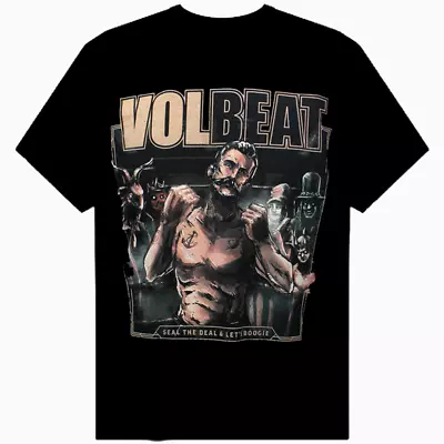 Volbeat Seal The Deal Band Tee Shirt Mens All Size Cotton Black T-Shirt • $16.99