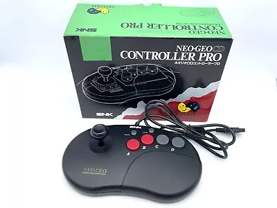 Neo Geo CD AES CDZ Joystick Controller Pro Arcade Stick SNK Tested Boxed   • $148