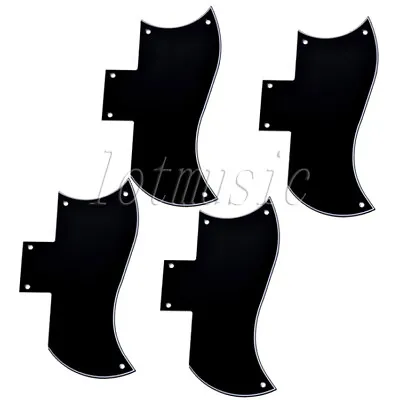 4* Black 3-Ply Pickguard Fit For Gibson SG Standard Guitar High Quality • $24.19